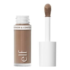 e.l.f. Camo Liquid Bronzer & Contour, Silky Highly Pigmented Formula, Creates a Long-Lasting Bronzed Glow & Natural Look, Vegan & Cruelty-Free, 1 Fair