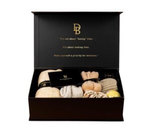 Wellness Box 12pc Self Care Spa Gift Basket for Women – Loving Gift Basket for Mothers Day, Birthday, Best Friend set, Womens Beauty Kit. Luxury Gifts with Scented Candle, Jade Roller, Bath Bomb.