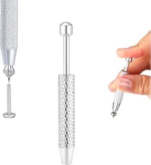 Piercing Taper Ball Grabber Tool for Changing Jewelry – 14G 16G 18G 20G Piercing Taper Flat Back Earring Applicator Tool Threadless Insertion Pin Body Jewelry Stretching Kit for Ear/Nose/Navel/Nipple/Lip/Eyebrow/Tongue