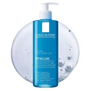 La Roche-Posay Effaclar Purifying Foaming Gel Cleanser for Oily Skin, With Zinc Pidolate To Remove Excess Oil, Alcohol Free & Oil Free, Face Wash For Oily Skin, Dermatologist & Sensitive Skin Tested​