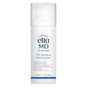 EltaMD PM Restore Face Moisturizer, Night Moisturizer for Face, Restores Skin Elasticity and Vitality Overnight, Safe For All Skin Types