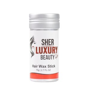 SherLuxury Hair Wax Stick – Smooth & Strong Hold for All Hair Types, Tames Frizz & Flyaways, Adds Shine, Non-Greasy Formula, Ideal for Wigs, Edges, & Styling