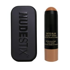 Nudestix Tinted Blur Sculpt Stick – Cream-to-Powder Matte Contour Stick for Natural Face Sculpting & Definition | Lightweight, Blendable, Vegan & Clean Beauty Makeup