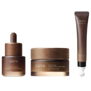 Ginseng Anti-Aging Skincare Set – Face Cream, Serum, Eye Cream, Clinically Proven to Reduce Wrinkles, Boost Collagen, Luxury Skincare for Firming