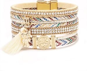 Bohemian Bracelet Elastic Multi-Color Bohemian Jewelry Women’s Hippie Bracelet Exquisite Jewelry Best Friend Gift