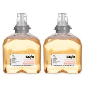 GOJO TFX Premium Foam Antibacterial Handwash, Fresh Fruit Scent, 1200 mL Foam Hand Soap Refills TFX Touch-Free Dispenser (Pack of 2) – 5362-02