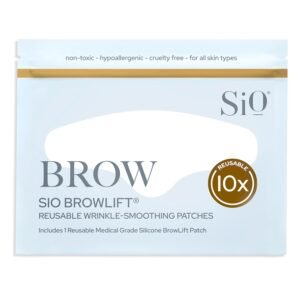 SiO Beauty Mid-Brow 11’s Lift – Wrinkle-Smoothing, Medical-Grade Silicone Patches for Fine Lines – Reusable Up to 10x – Cruelty-Free & Eco-Friendly Beauty Patches for Between Eyebrows – 2 Patches