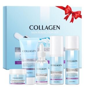 Skin Care Gift Set For Women, Valentine’s Day Gifts, Anti Aging Skin Care Set With Collagen, Best Daily Hydrating Skin Care Kit, Beauty Gift Set, Skin Care Routine Kit For Women, Facial Self Care Kit