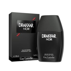 Guy Laroche Drakkar Noir Iconic Designer Fragrance – Intense & Powerful Eau de Toilette – Fougere Blend & Aromatic Spices – Long Lasting Mens Cologne – Day and Evening Scent