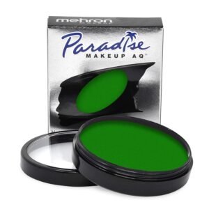 Mehron Makeup Paradise Makeup AQ Pro Size | Stage & Screen Performance, Face & Body Painting, Beauty, Cosplay, and Halloween | Water Activated Face Paint, Body Paint 1.4 oz (40 g) – Amazon Green