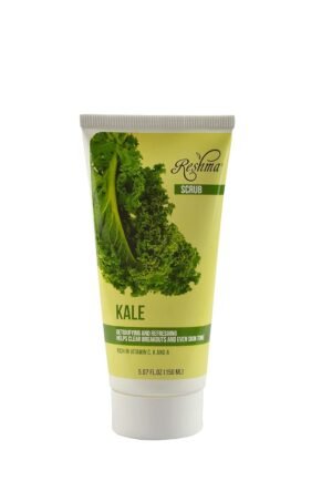 Reshma Beauty Kale Scrub | Dual Action Cleanser Face & Body Scrub | Gentle for All Skin Types and Dull Skin|Purifying and Hydrating| Enhances Natural Glow| Cruelty Free (Pack of 1), 5.07 oz