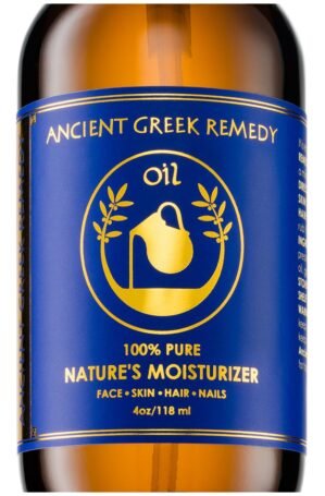 Ancient Greek Remedy After Shower Body Oil for Women – Organic Face Oil & Body Moisturizer for Dry Skin with Sweet Almond, Jojoba, Olive, Lavender and Vitamin E Oil – Natural Clean Skincare, 4 oz
