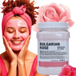 Luxury Rose Facial Mask, Anti-Acne Skin Rejuvenation Mask for Oily and Combination Skin, Jelly mask for professionals, hydrojelly masks, Jelly Face Mask(Rose)
