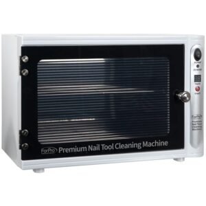 ForPro Professional Collection Premium Nail Tool Cleaning Machine, Large 9L Capacity, Sanitizes Towels & Implements, 10.3″ H x 15″ W x 8.5″ D