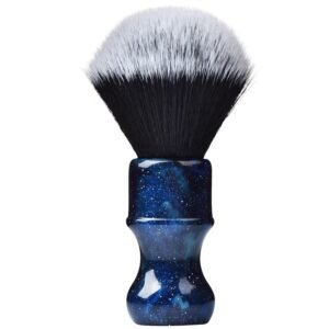 JEQUIL&CORENVEO Luxury Synthetic Shaving Brush With Aesthetic Resin Handle, 24mm Extra Dense Knot