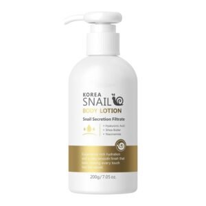 Snail Mucin Moisturizer – Body Lotion for Dry Skin, Smoother Skin, 24hr Moisture, Anti Age Firming Wrinkle Reduction Repair Snail Mucin Body Cream, Face Lotion & Skin Tightening Body Moisturizers