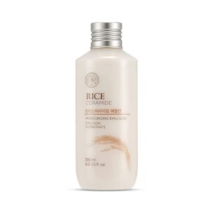 The Face Shop Rice Ceramide Moisturizing Emulsion – Rice Extract – Lightweight Face Moisturizer – Brightening – Hydrating Targets Dryness – Strengthens Skin Barrier – Face Lotion – Korean Skin Care