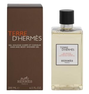 Hermes Terre d’Hermes for Men Hair and Body Shower Gel, 6.5 Ounc