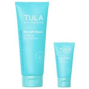 TULA Skin Care Cult Classic Purifying Face Cleanser – Gentle and Effective Face Wash, Makeup Remover, Nourishing and Hydrating