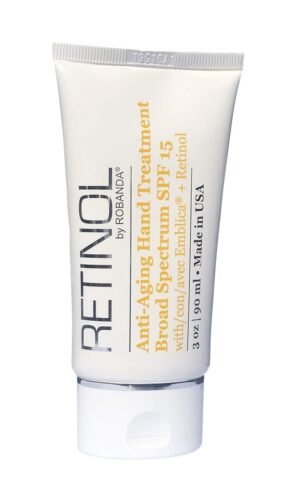Retinol Anti-Aging Hand Treatment │ Broad Spectrum SPF 15 + Retinol Cream to Repair Dry Skin