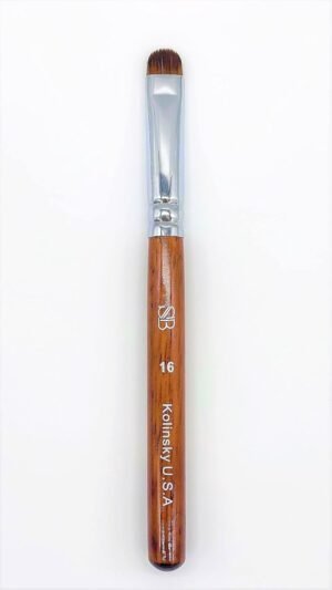 Premium Kolinsky French Brush (Size 16, Wood Handle)