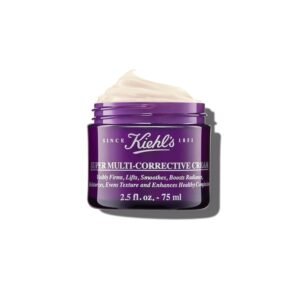 Kiehl’s Super Multi-Corrective Cream, Anti-Aging Wrinkle Reducing Face and Neck Cream, Evens Skin Tone, Smooths Skin Texture, Fast-Absorbing and Lightweight, For All Skin Types, Paraben-free