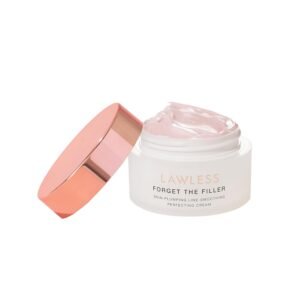 Lawless Mini Forget the Filler Skin-Plumping Line-Smoothing Perfecting Cream – Premium Non-Acne Moisturizer Designed to Prime, Plump, Smooth, and Tighten Skin for a Youthful, Hydrating Look – 0.5 oz