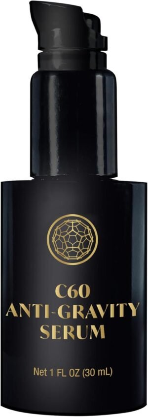 C60 Skincare – Age-Defying Antioxidant Protection – Reduce Wrinkles, Heal Skin, Non-Greasy – Face, Body, Bug Bites, Scarring – Organic Avocado Oil, 99.99% Pure (Regular, C60 Anti-Gravity Serum)