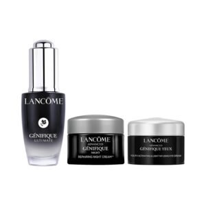 Génifique Ultimate Discovery Set – Génifique Ultimate Serum 0.67 Fl Oz, Génifique Night Cream 0.16 Fl Oz, Génifique Eye Cream 0.16 Fl Oz.