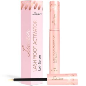Liaison Natural Lash Serum | Eyelash Growth Serum to Grow Lashes for Women | Thicker, Stronger, Longer & Healthier Looking Lashes | Lash Root Activator (3ml)
