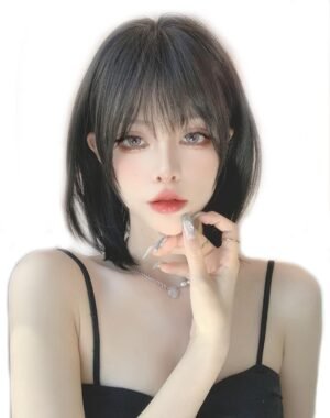 MGRANDE wig premium line 【 active top stylist produce 】 6 items set inner color line women’s original wig semi-long small face effect（darkbrown layer DY39A）