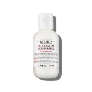 Kiehl’s Ultra Facial Moisturizer, for Easy Daily Hydration, Infused with Squalane and Glycerin, Replenishes Moisture Barrier and Softens Skin, Suitable for All Skin Types, Fragrance-Free