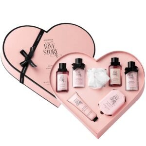 Love Story Moment Gift Set For Women & Men | Luxury Bath and Body Care Set | Gift Box To Pamper Your Loved Ones | Gift set for Every Occasion | Pack of 7