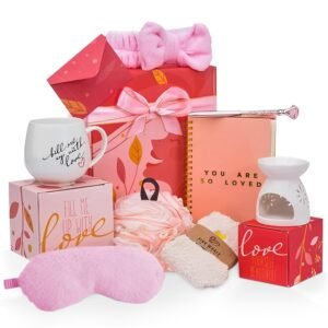 Self Care Gift Box for Women, Gifts for Her – Birthday, Mother’s Day, Christmas, Postpartum Self-Care Set with Relaxation & Pampering Essentials – Kind Teacher Appreciation Gifts for Wife, Grandma.