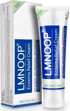 Eczema Cream, Maximum Strength Treatment Ointment for Rash, Psoriasis, Dermatitis, Urticaria, Jock Itch, Fungal Infection, Anti-Itch, Relief for Sensitive, Irritated Skin 1.76oz