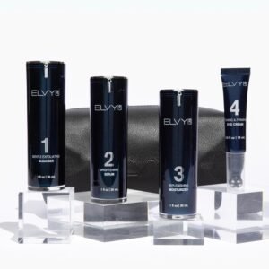 Skin Care Set For Men & Women | 4-in-1 Vegan & Cruelty-Free Skin Care Kit | Dermatologist Developed | Anti-Aging With Deep Cleanser, Vitamin C Serum, Moisturizer & Eye Cream | All Skin Types