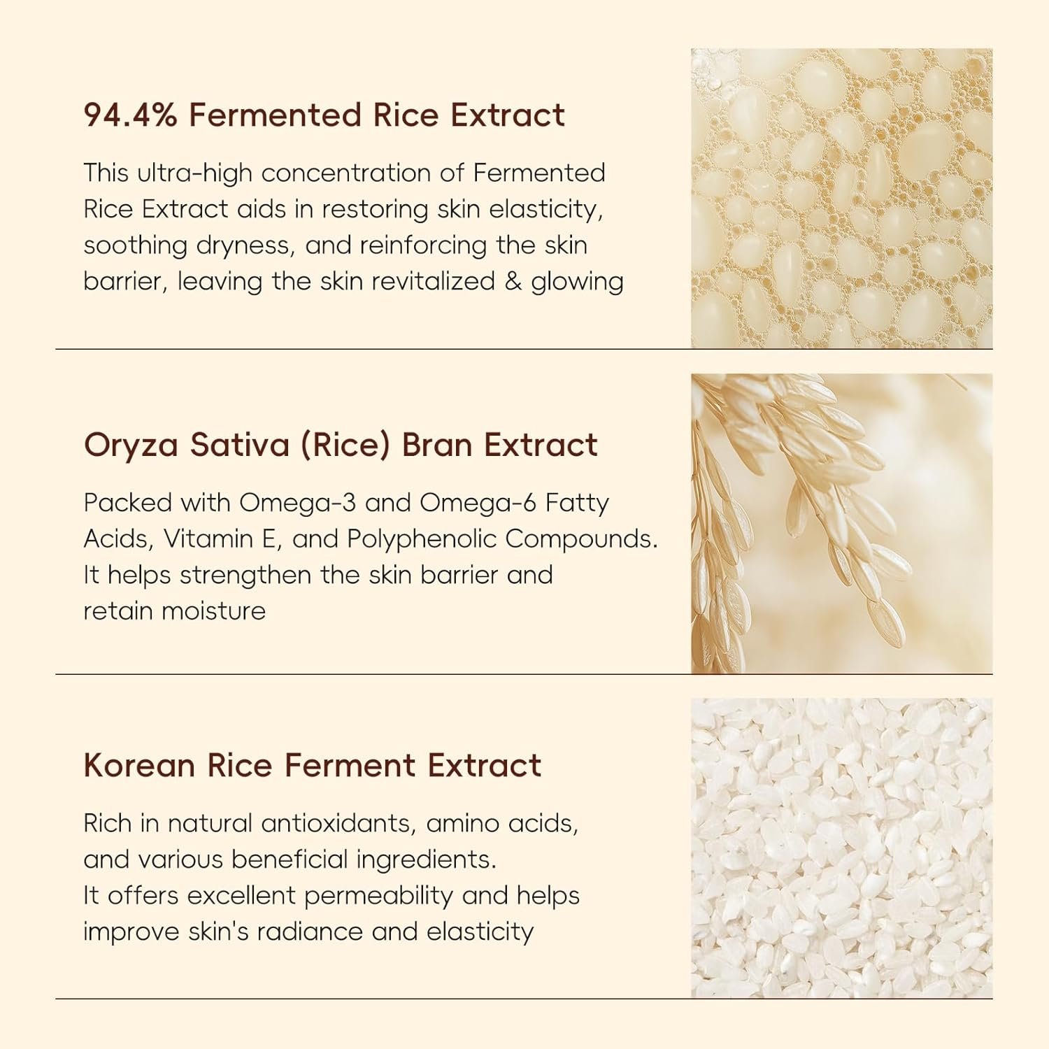 Skin Care Set, Korean Skin Care with Rice Cleanser, Toner, Serum, Eye Serum, Moisturizing Cream 5pcs for Women Teen Girls Mom Daughter Mother's Day Birthday Christmas Lover Korean Beauty - Image 6