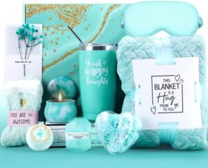 Gift Baskets for Women, Best Birthday Gifts Box, Self Care Gift, Care Package, Get Well Soon Gifts Kit, Unique Ideas Present for Mom Girlfriend Her Sister Wife Friends Woman – Ocean Spa Gift Set