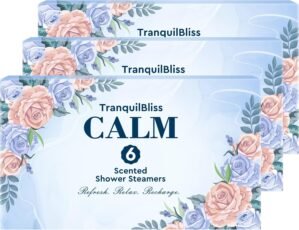 TranquilBliss Shower Steamers with Natural Fragrance, 18 Pack Shower Bath Bombs, Mother’s Day Presents, Luxury Self Care & Relaxation, Birthday Presents for Women and Men