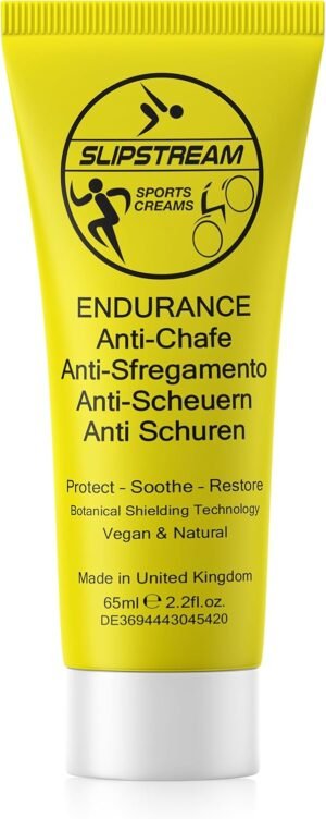 Slipstream Anti Chafing Cream,for Inner Thigh ❘ Anti Friction Chafing Cream, Chafing Gel & Spray Alternative, Skin Healing Relief for Runners & Cycling, Made with Natural Ingredients & Vegan Friendly