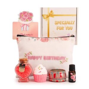 Birthday Gifts for Women, Spa Gifts Set for Her, Luxury Gifts Set, Basket Self Care Boxs for Mom, Girlfriend, Best Friends