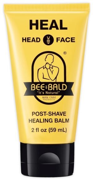 Bee Bald HEAL Aftershave for Men Healing Balm, Immediately Calms & Soothes Damaged Skin, Treats Bumps, Redness, Razor Burn & Other Shaving Irritations (2 Fl Oz)
