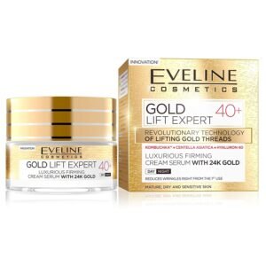 EVELINE COSMETICS GOLD LIFT EXPERT 40+ FACE FIRMING CREAM SERUM WITH 24K GOLD