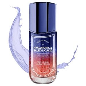 Hyaluronic Acid Facial Serum – Anti-Aging, Deep Hydration, Smooths & Cleanses – Salicylic Acid for Pore Cleansing – Dermatologist Tested, Korean Skin Care – 1.69 FL.OZ.