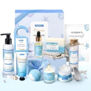 Gifts for Women, Birthday Gifts for Women, 12Pcs Ocean Relaxing Spa Gifts Basket, Bath and Body Gifts Set, Self Care Package for Mom, Wife, Girlfriend, Sister, Female Friends