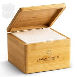 Clean Facial Towels,1 Box with 120 Ct Disposable Face Towels – Premium Facial Cleansing Cloths & Towelettes, Perfect for Skincare Routine – Biodegradable, Travel-friendly, and Eco-friendly