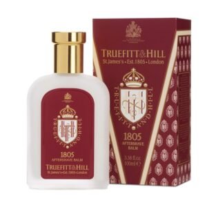 Truefitt & Hill Luxury Aftershave Balm – 1805 – Premium Soothing Moisturizer with Aloe Vera Extract – Ideal for Sensitive Skin, Razor Burn Relief, and a Silky Smooth Finish – 3.38 oz.