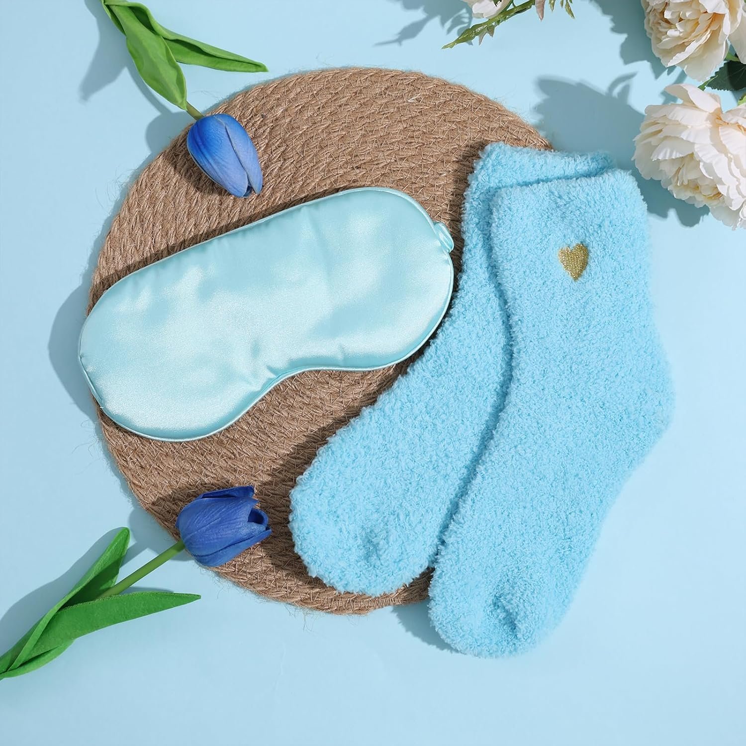 Birthday Gifts for Women Self Care Gifts Get Well Soon Gifts, Rose Relaxing Spa Gifts Basket Care Package, Luxury Flannel Blanket, Unique Mothers Day Idea Gifts for Mom Her Grandma Friend Sister Wife - Image 7