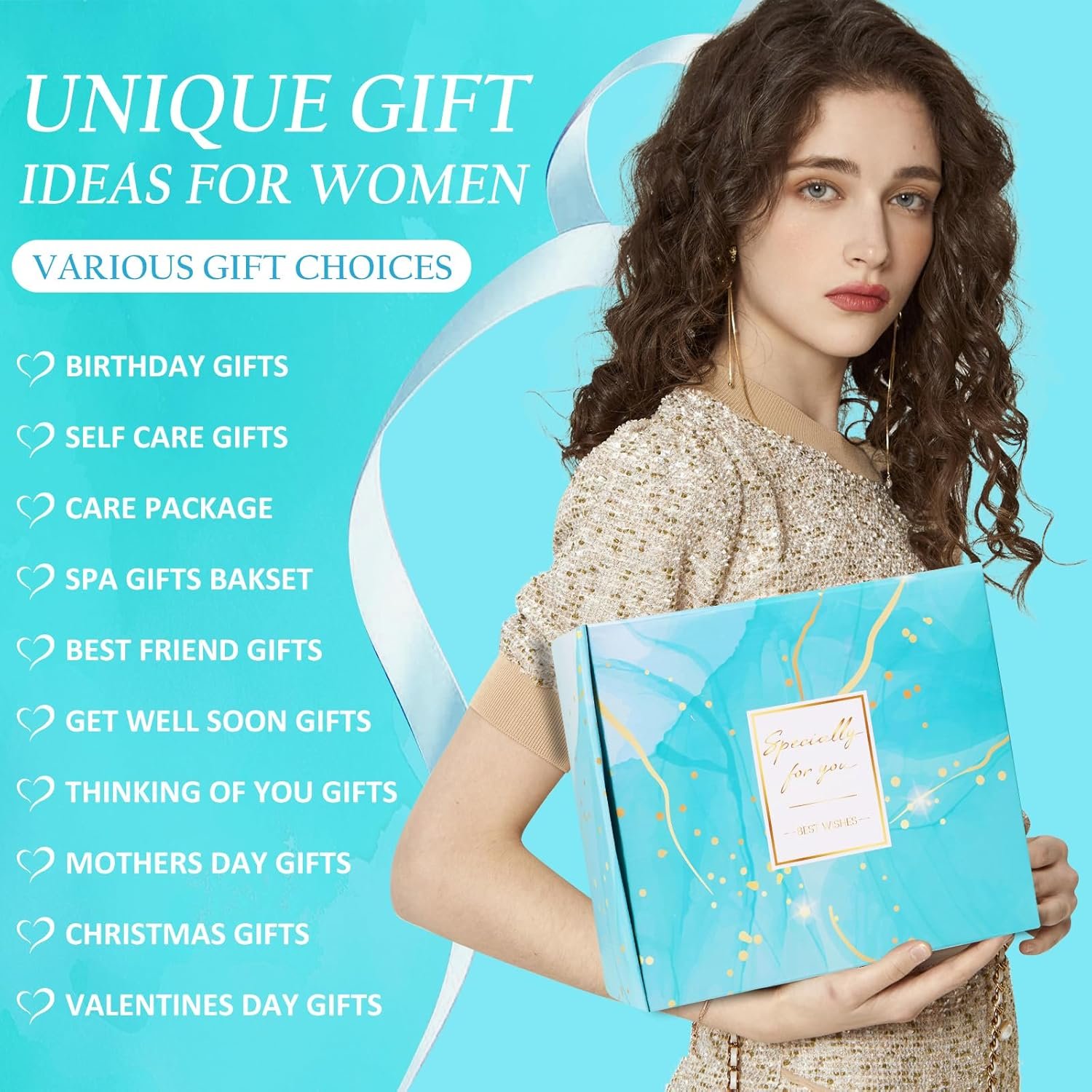 Birthday Gifts for Women Self Care Gifts Get Well Soon Gifts, Rose Relaxing Spa Gifts Basket Care Package, Luxury Flannel Blanket, Unique Mothers Day Idea Gifts for Mom Her Grandma Friend Sister Wife - Image 3