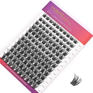 Wispy Lash Clusters for DIY Lash Extensions, 120PCS Individual Lashes D Curl Cluster Eyelash Extensions (LC10, Mix 8-16mm)